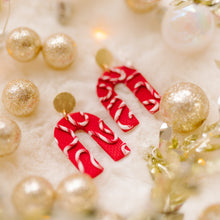 Load image into Gallery viewer, Millie - Candy Cane Earrings