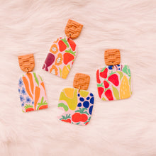 Load image into Gallery viewer, Fruit + Veggie Basket - Earrings