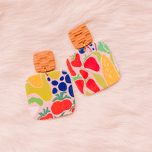 Load image into Gallery viewer, Fruit + Veggie Basket - Earrings