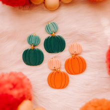 Load image into Gallery viewer, Stacked Pumpkin Earrings