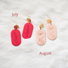 Load image into Gallery viewer, Birth Flower Earrings