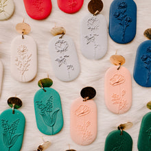 Load image into Gallery viewer, Birth Flower Earrings
