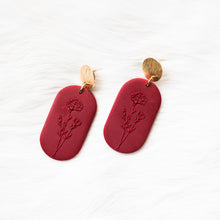 Load image into Gallery viewer, Birth Flower Earrings