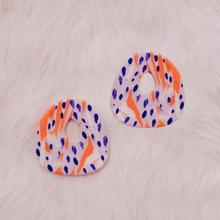 Load image into Gallery viewer, Orange and Purple - Donut Studs
