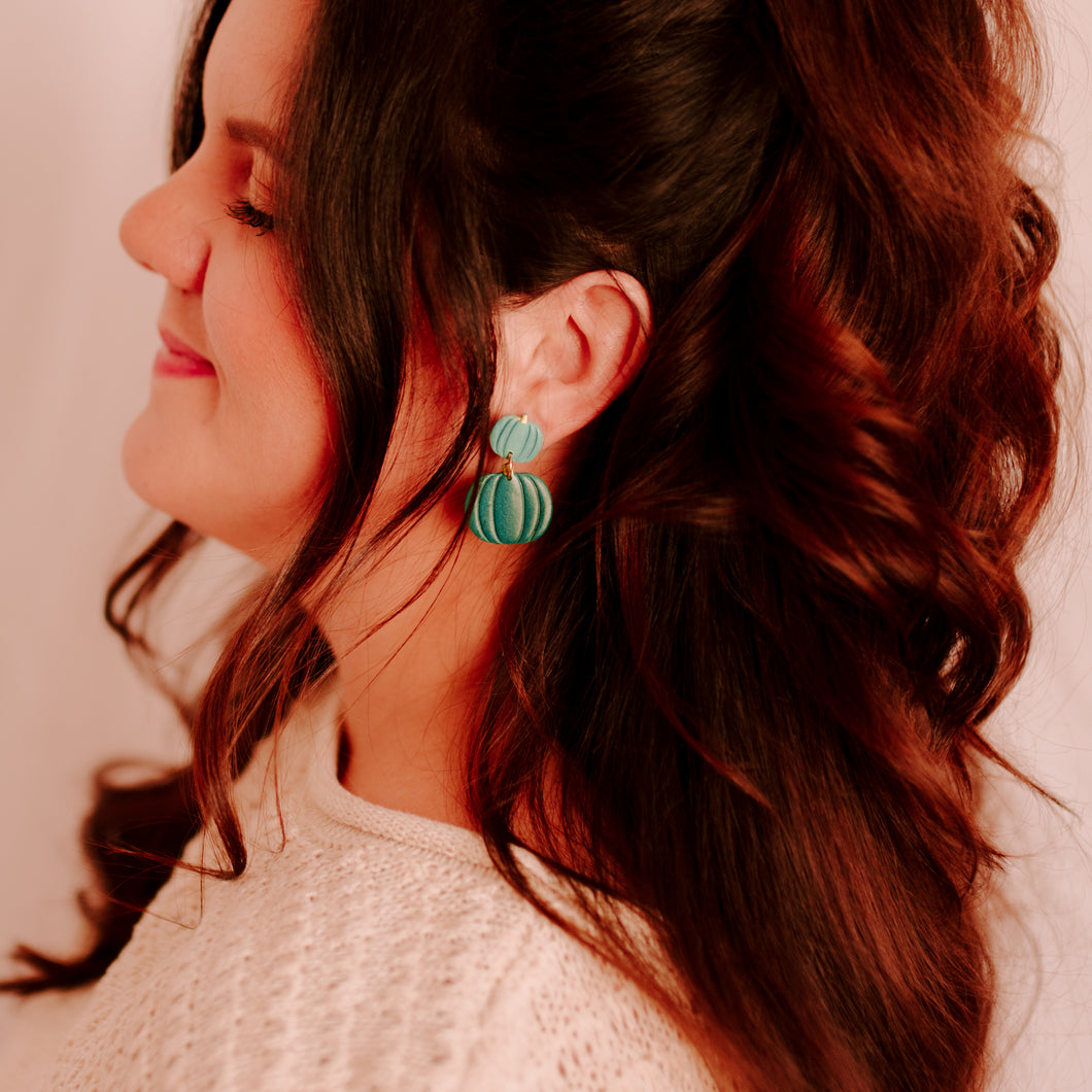 Stacked Pumpkin Earrings