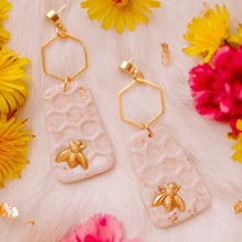 Load image into Gallery viewer, Honey Bee Earrings
