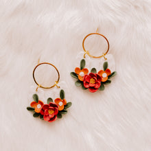 Load image into Gallery viewer, Fall Floral Arrangement - Earrings
