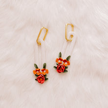 Load image into Gallery viewer, Fall Floral Arrangement - Earrings
