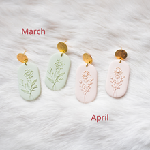 Load image into Gallery viewer, Birth Flower Earrings
