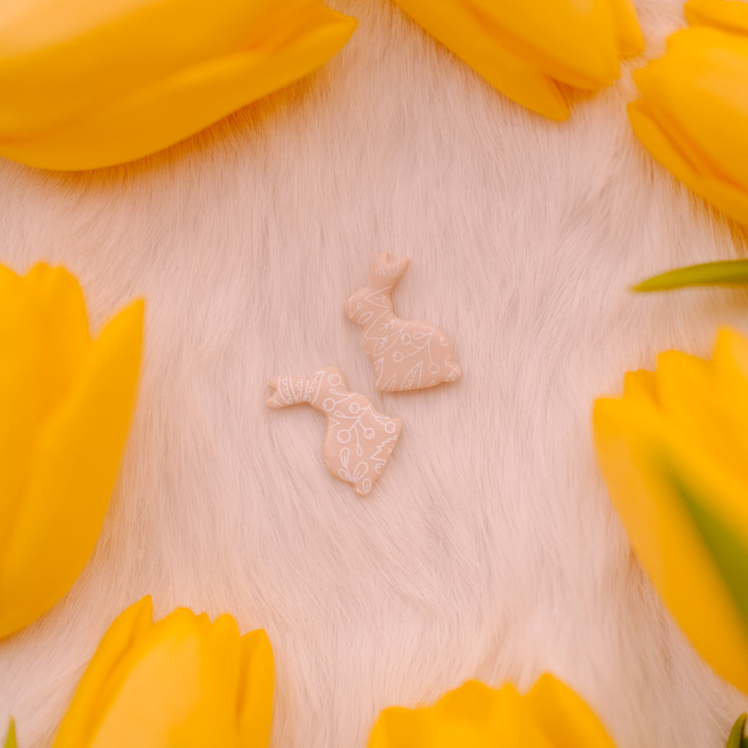 Floral Rabbit Earrings